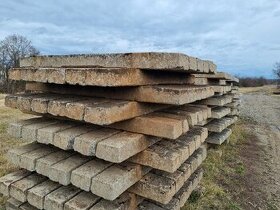 Prodám betonové pražce AKCE NA DOPRAVU