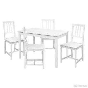 Jídelní stůl bílý lak