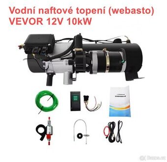 Naftové nezávislé vodní topení 12V 10kW (webasto) AKCE