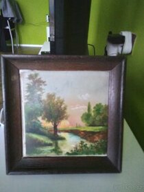 Malba na keramickém kachlíku