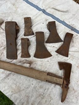 Prodám sekery 7 Ks. Některé značené poctivá práce