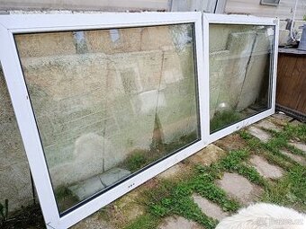 Prodám použitá okna, dveře - lepené dvojsklo