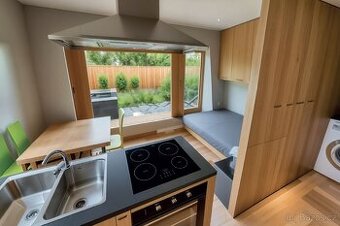 modulová dřevostavba - wellness chata, apartmán na prodej