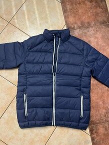 Bunda chlapecká prošívaná tmavě modrá