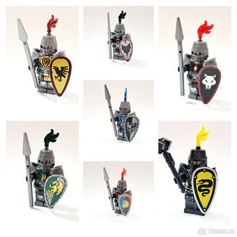 Minifigurky rytíři (7), typ Lego