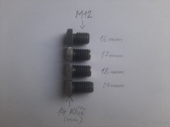 Kalené šrouby do hoblovacího válce