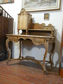 Starožitný psací stůl baroko rokoko - 1