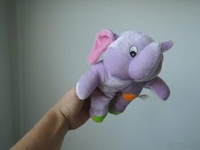 Plyšák fialový sloník - 1