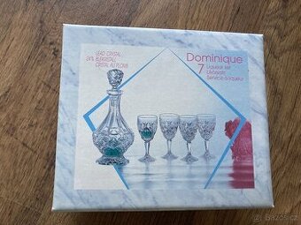 Likérová sada Dominique z olovnatého křišťálu