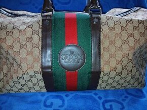 Cestovní taška hnědá Gucci