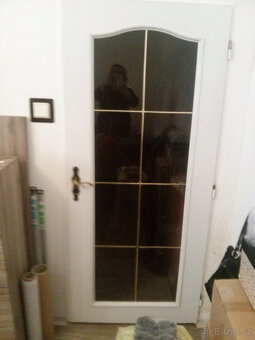 INTERIEROVE DVEŘE 80P SKLO 3/3 A 80L 2/3 SKLO
