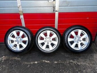 Original 3x ALU kola Audi 16" 7,5J ET45 + pneu 205/60/R16