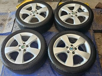 Prodám Alu kola 5x112 R17 Letní pneu 225/45/R17