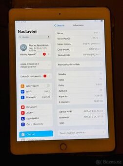 iPad 6. gen. 128GB – TOP STAV Pod ochranným sklem bez vady