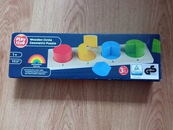 Dřevěné kruhové puzzle MONTESSORI / NOVÉ