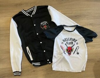 Mikina + tričko Hellfire Club Stranger Things vel. 9 let