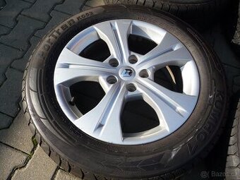 SADA ALU KOL KOLA 17 RENAULT 5x114,3 ET49NOVÉ LETNÍ PNEU 9MM