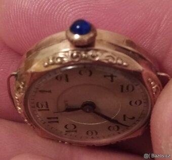 ART DECO dámské mechanické hodinky ELWE 1905 punc 14K 👍👍👍