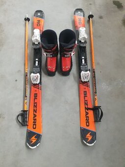 dětský lyžařský set - lyže, hole, lyžáky