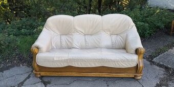 Kožená sedací souprava(trojsedačka)