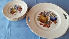 Stará porcelánová koláčová souprava