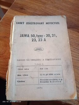 Návod na obsluhu jawa 50