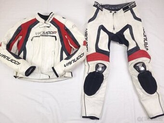 Vanucci VSM Titan dámska kožená moto kombinéza biela S 38