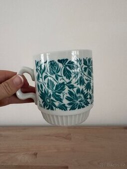 Retro hrnek G- sběratelský starý hrnek - JETEL