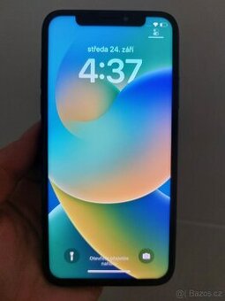 Mobil iPhone X, 256 GB, kondice baterie 100%