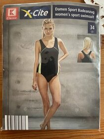 Plavky dámské jednodílné nové velikost 34