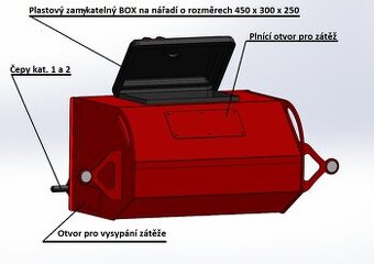 box závaží a nářadí