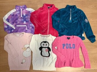 Dívčí mikiny a svetry vel.116-128