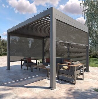 Hliníková bioklimatická pergola 3,6x3,6 m