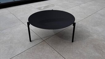 Konferenční stolek venkovní 80 cm černý