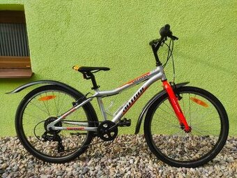 Značkové kolo Author Ultima 24"(stříbrná/oranžová)