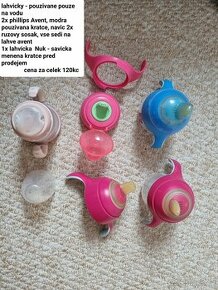 Dětské lahvičky Phillips avent a Nuk