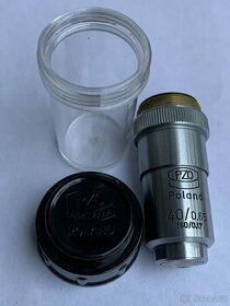 Objektiv pro mikroskop zn.PZO 40/0.65