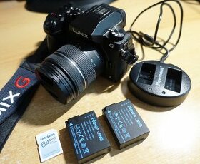 Panasonic Lumix G70, 4k video + objektív + karta + 2 batérie