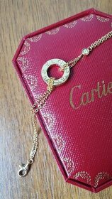 Náramek Cartier Love s kamínkem - 1