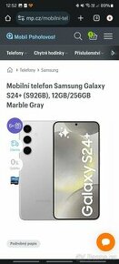 Prodám Samsung Galaxy S24+, Nerozbalený, 3 roky záruka.