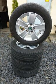 4ks alu disků orig.Škoda+letní pneu Michelin 205/60/15