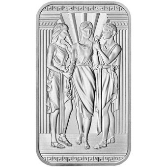 3 Gracie Three Graces 1oz 2022 - stříbrný slitek Royal Mint