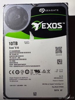 3,5" Seagate Exos X10 10TB