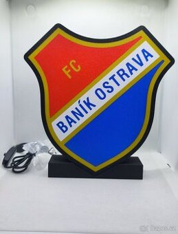 Prodám nové logo FC Baník Ostrava s podsvětlením.