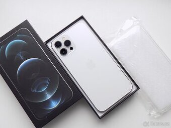 APPLE iPhone 12 Pro Max 128GB Silver - ZÁRUKA - JAKO NOVÝ
