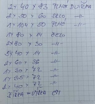 Prodám dvířka + čela - 1