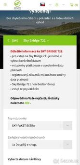 Vstupenka SKY paket extra Dolní Morava se SLEVOU - 1