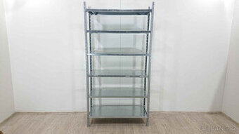 Kovový regál s kovovými policemi 103x40x198 cm