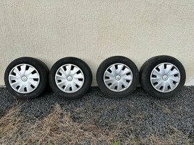 Kola 15" 5 X 112 + pneu + orig. poklice Seat, VW