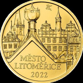 zlatá mince 5000,-Kč město Litoměřice